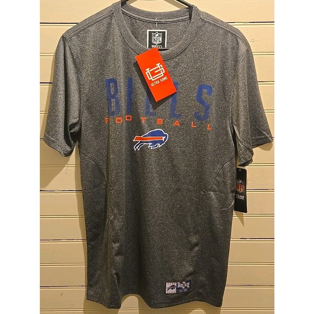 buffalo bills Ultra Game NFL Apparel T-shirt Dark Grey Size M